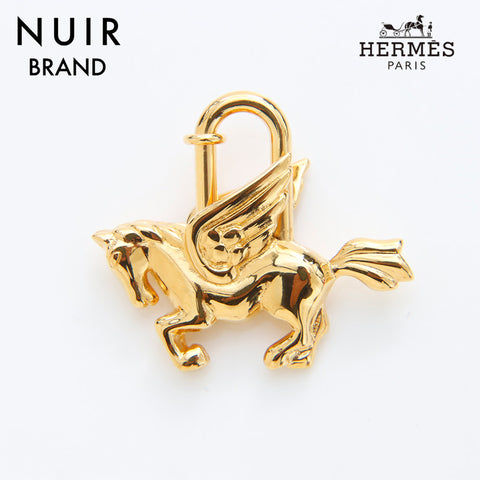 エルメス HERMES カデナ ペガサス キーリング ゴールド WS7904 – NUIR