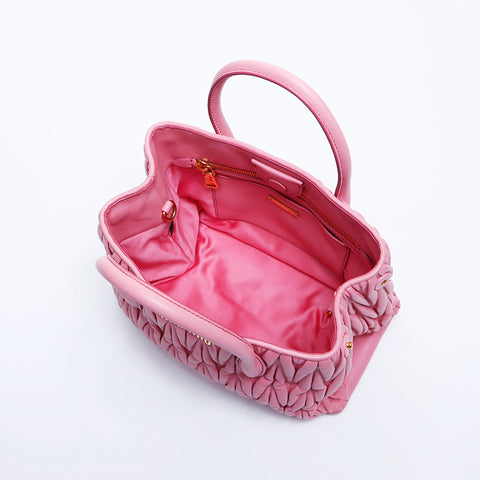 ミュウ ミュウ Miu Miu 2way マトラッセ ショルダーバッグ ピンク