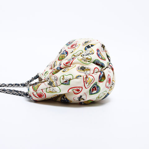 シャネル CHANEL 10番台 キャンバス バレンタイン チェーン