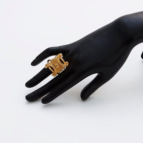 セリーヌ CELINE トリオンフ スカーフリング ヴィンテージ スカーフ