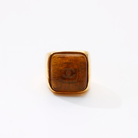 シャネル CHANEL スクエア ストーン ロゴ グリポア キャンディ 11号