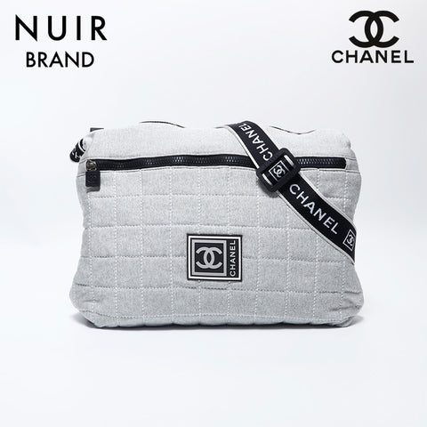 Chanel Chocolate Bar Sports Line No. 10 Messenger Bag Cotton