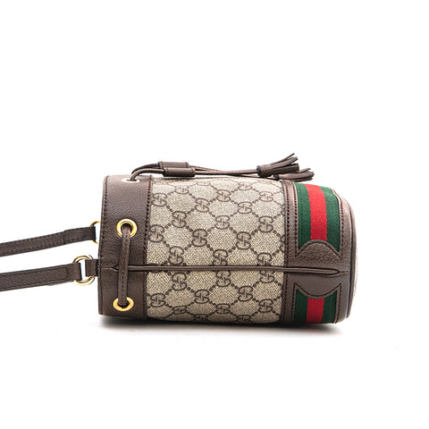 グッチ GUCCI GGスプリーム シェリーライン 巾着 ショルダーバッグ