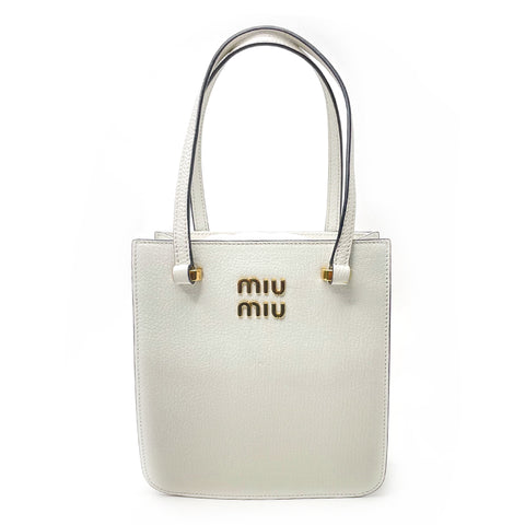 ミュウ ミュウ Miu Miu マドラス レザー スクエアバッグ ショルダー