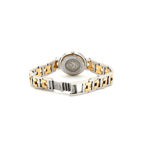 エルメス HERMES クリッパー コンビ クォーツ 腕時計 シルバー