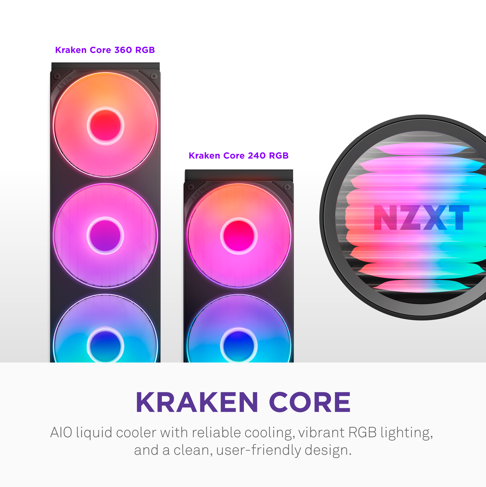 NZXT | Kraken Core 360 | 360 mm RGB AIO Flüssigkeitskühler