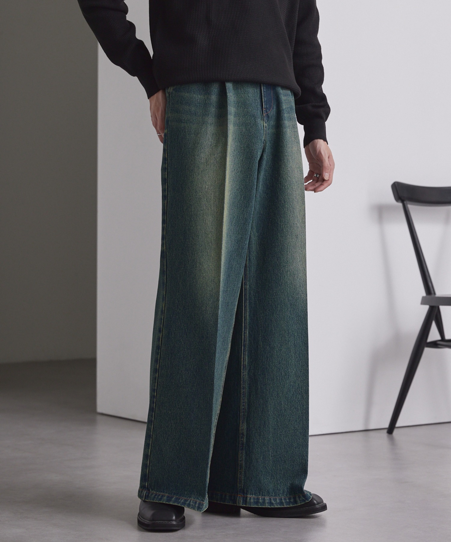 ヴィンテージメイクタックフレアデニムパンツ MONO-MART│MONO-MART