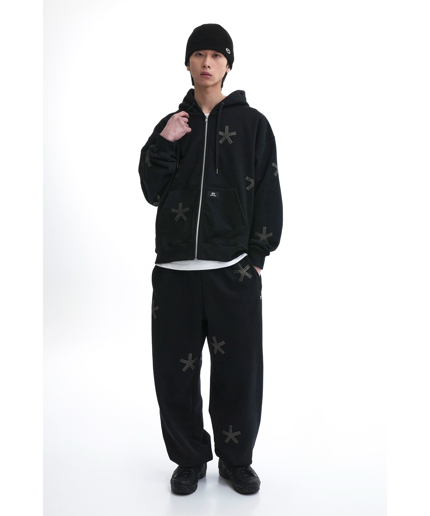 OY/オーワイ』 S.R STONE HOODIE ZIP-UP/ストーンデザイン ジップ