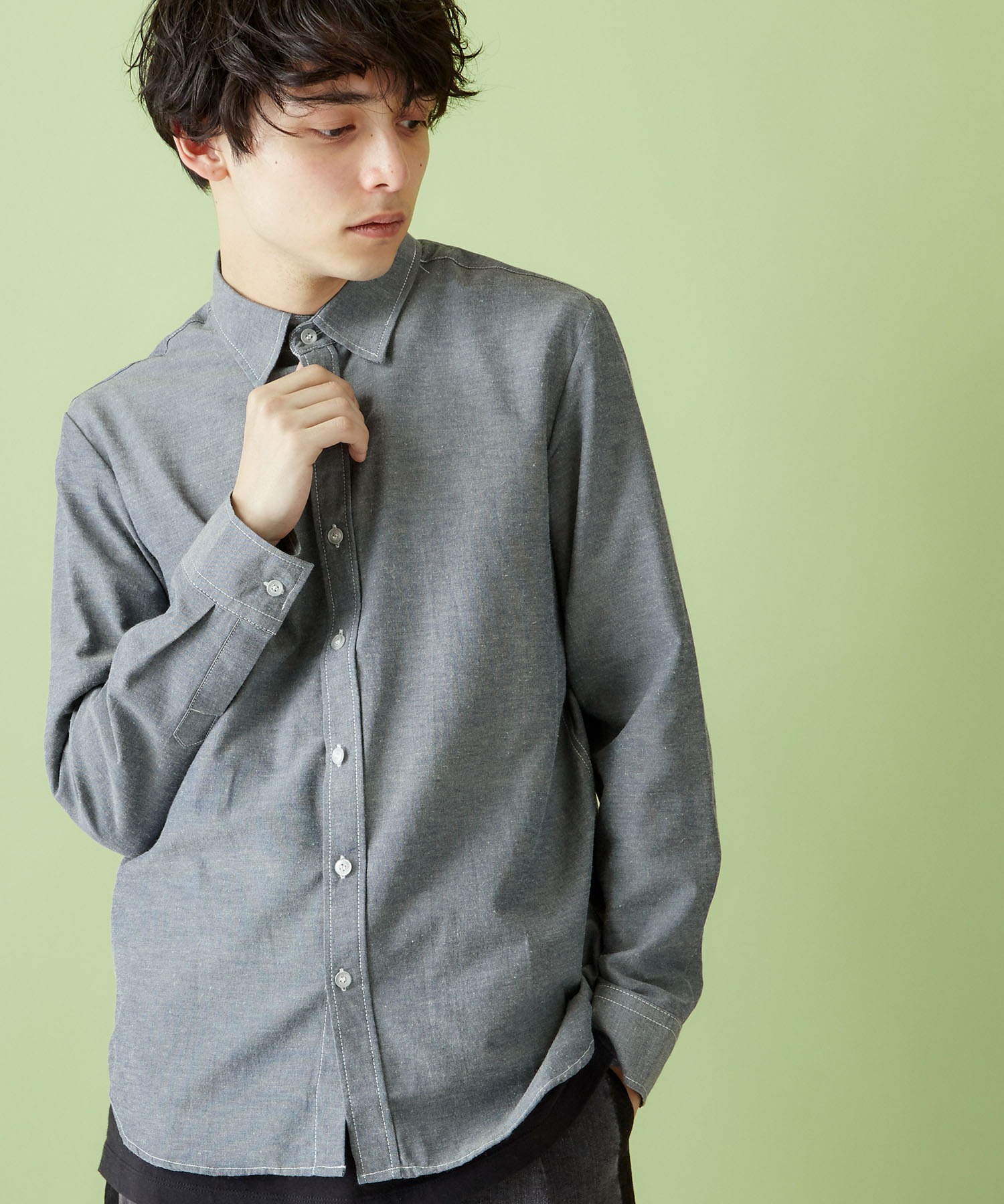 オックスフォードレギュラーカラーシャツ L/S MONO-MART│MONO-MART