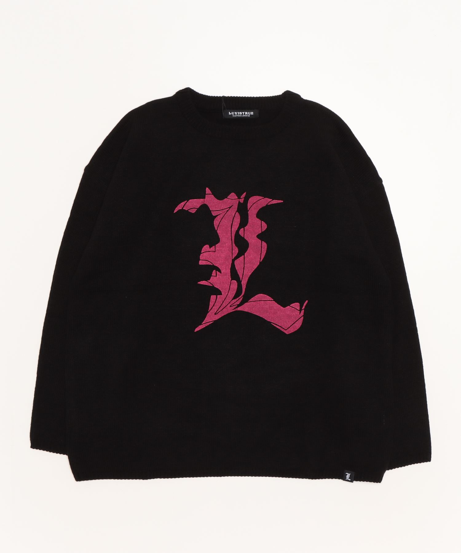 A'GEM/9 × .kom 『LUV IS TRUE/ラブ イズ トゥルー』VL L LOGO KNIT