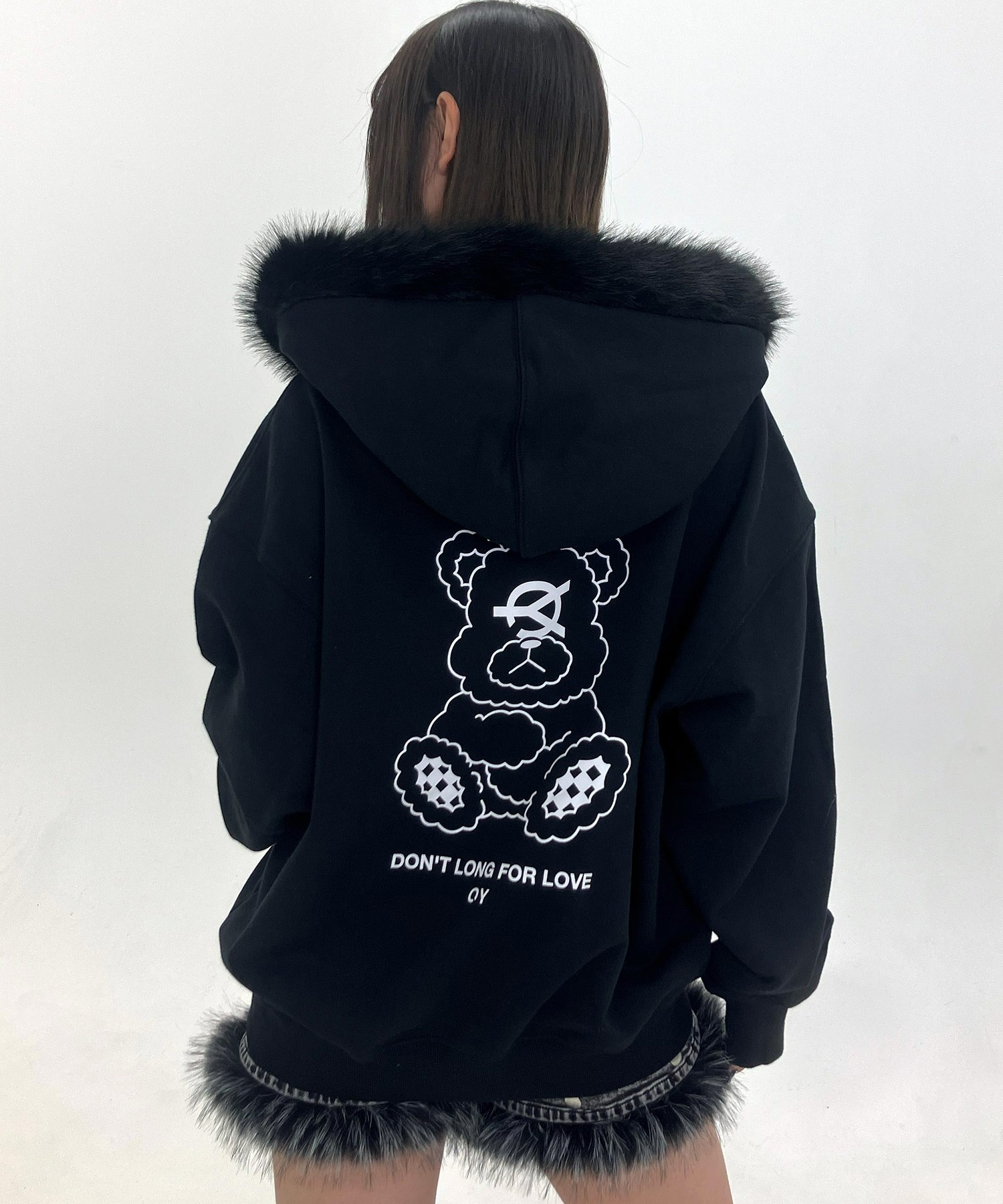 OY/オーワイ』DOLLY FAUX FUR HOODIE ZIP UP/ドリー ファーフード