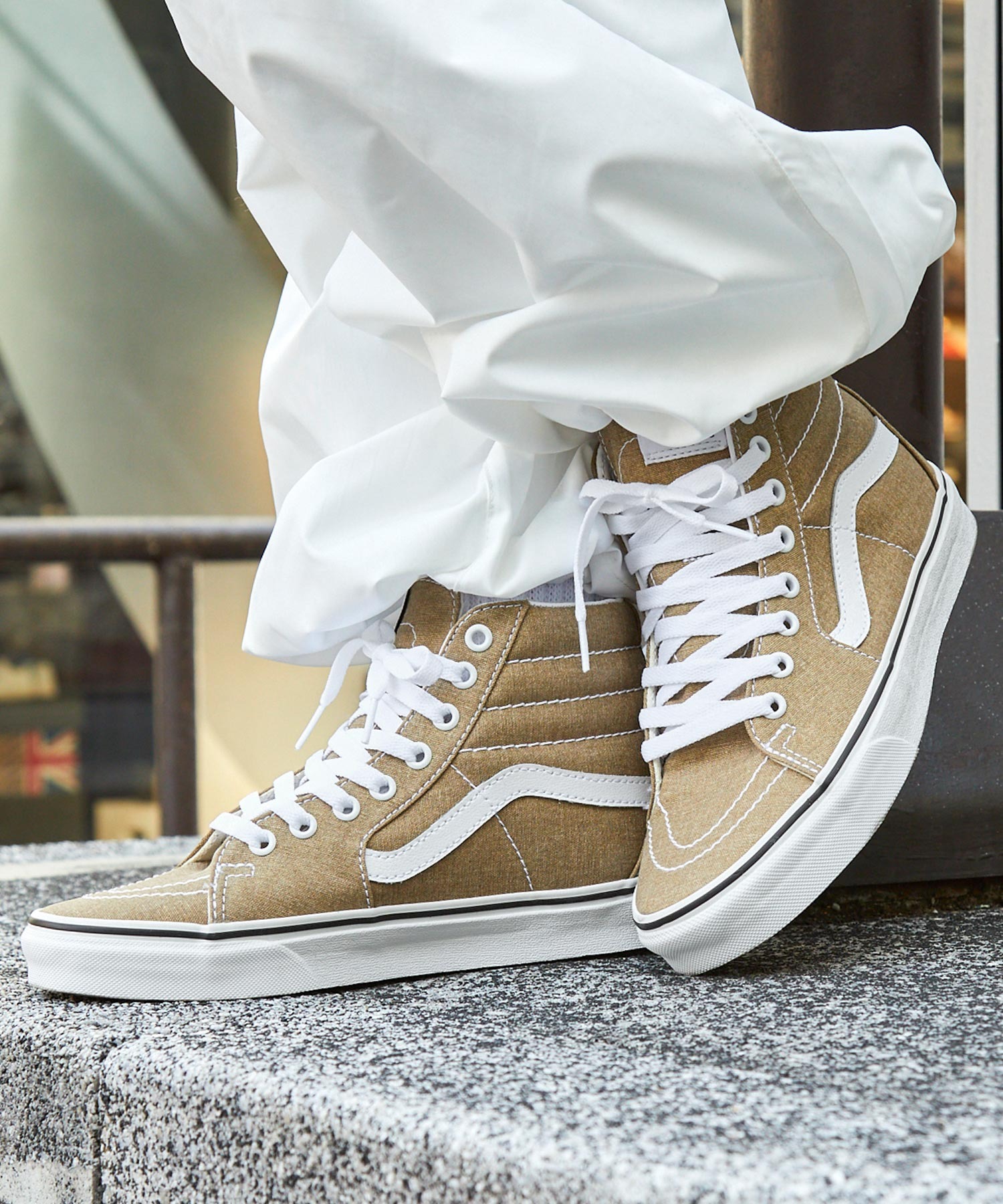 VANS/ヴァンズ USA SK8-HI スケートハイ ハイカットスニーカー MONO