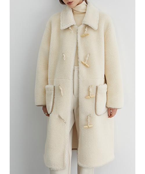 Fano Studios】Horn buckle fur duffle coat FD20W237-ファッション