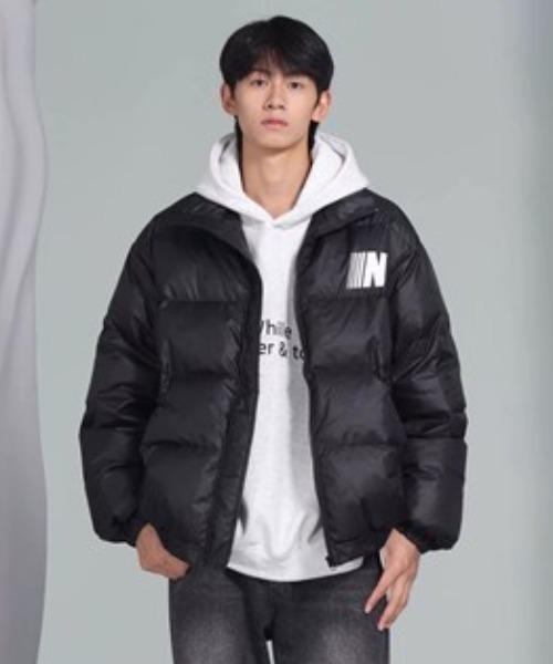A'GEM/9 × .kom『JUMPNEXT／ジャンプネクスト』ロゴ中綿ジャケット