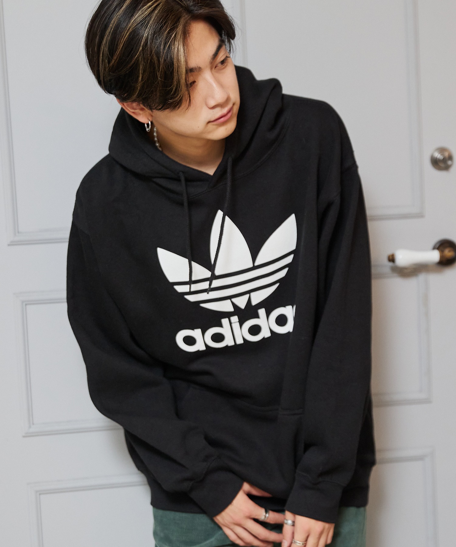 adidas/アディダス TREFOIL HOODIE/トレフォイル フーディー プル