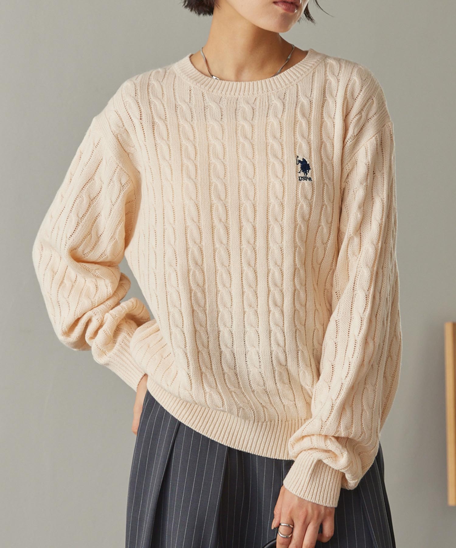 U.S. POLO ASSN. /ユーエスポロアッスン 別注ワンポイント刺繍