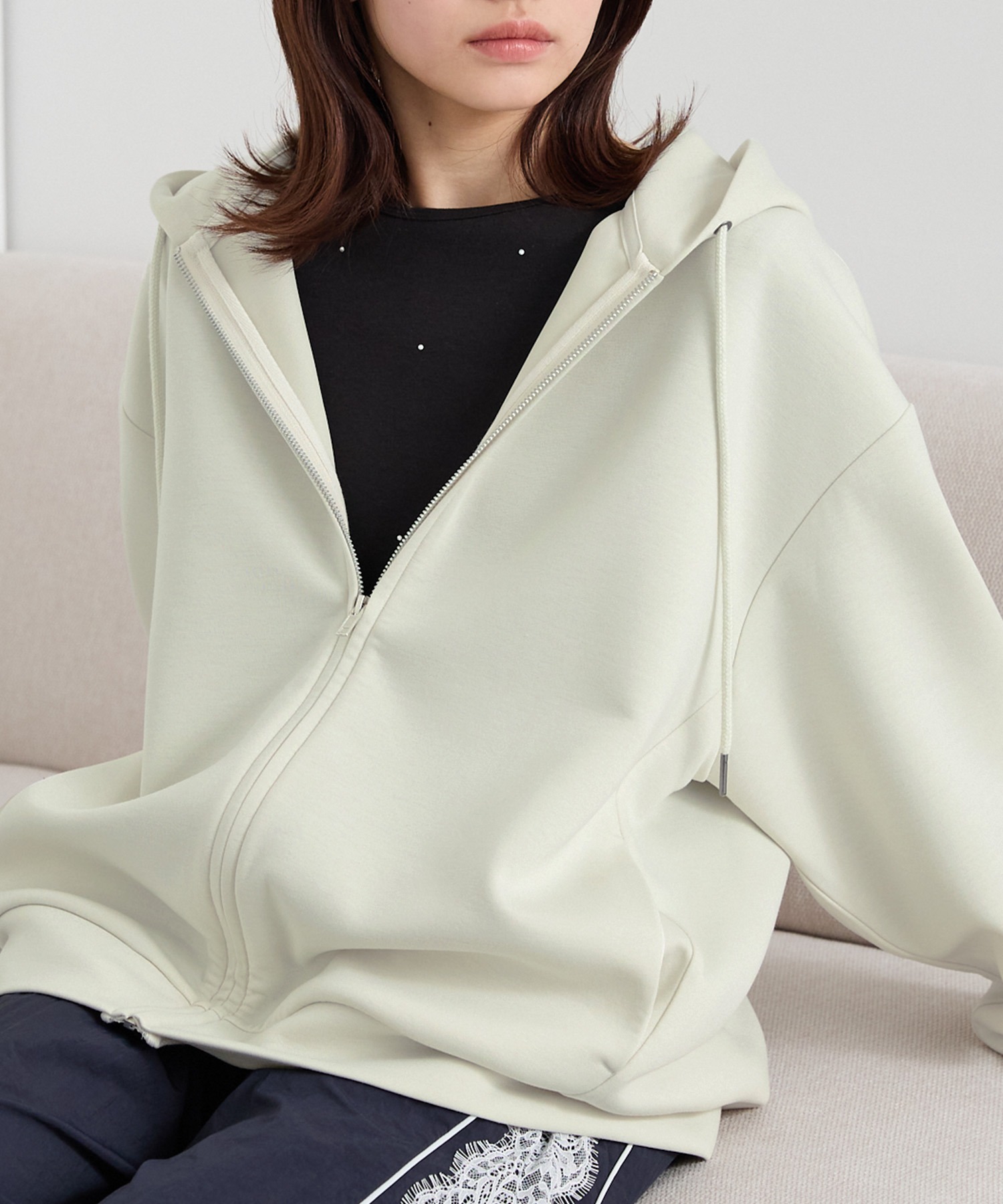 イージードライダンボールニットスウェットジップパーカー MONO-MART