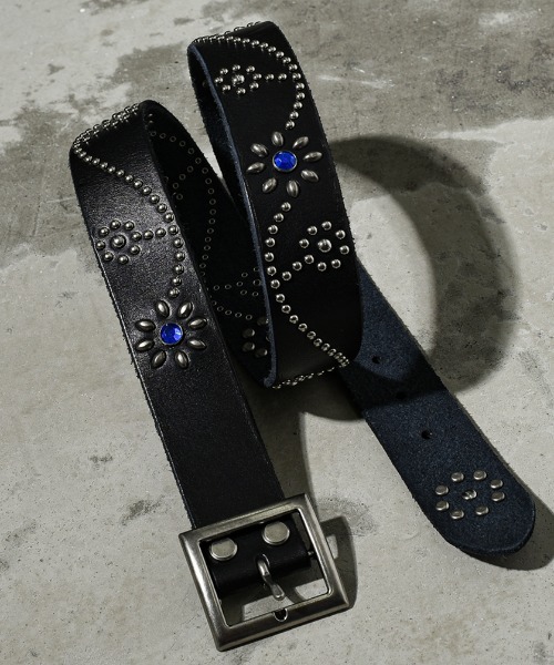 A'GEM/9 × .kom 『A'gem/エージェム』 フラワースタッズベルト A'gem