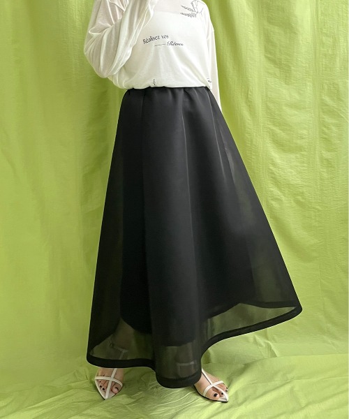 シアーダンボールフレアスカート LHELBIE│Eimee Law & LHELBIE 公式