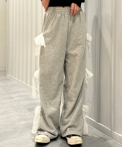 A'GEM/9 × .kom『.kom/ドットケーオーエム』サイドリボンパンツ .KOM