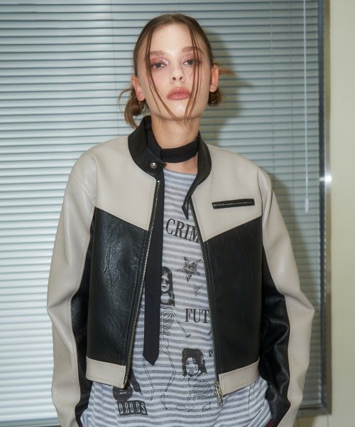 A'GEM/9 × .kom『 FANCY CLUB/ファンシークラブ』BLOCK PANEL LEATHER