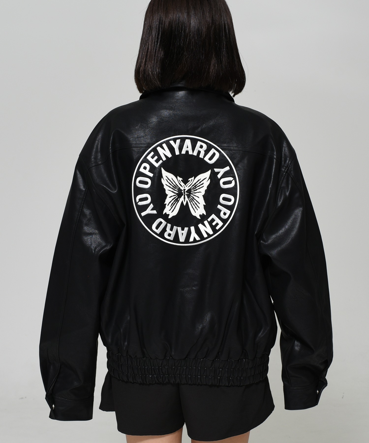 OY/オーワイ』 BUTTERFLY VEGAN LEATHER JACKT/蝶ビーガンレザー