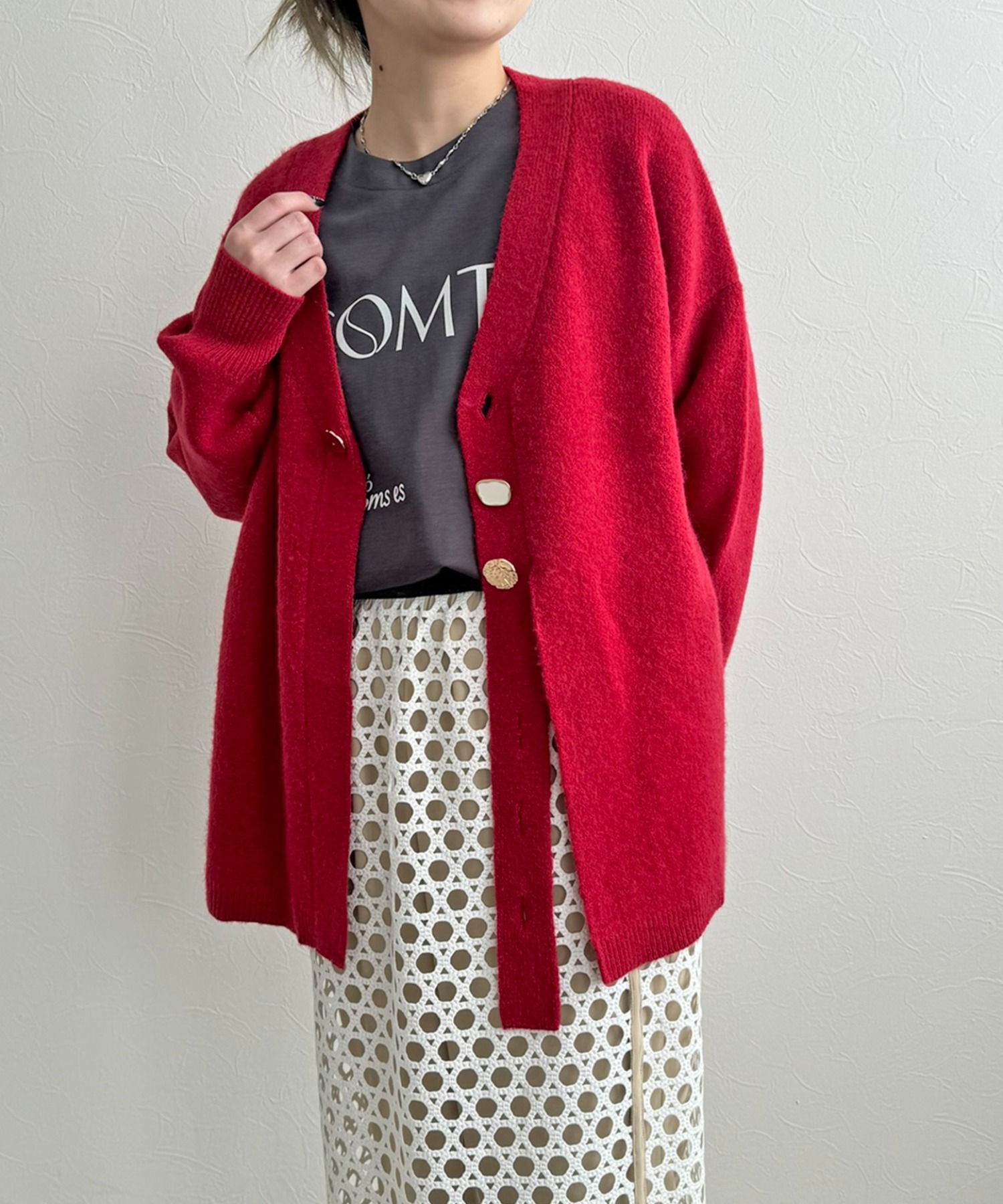 アソート釦ニットカーディガン LHELBIE│Eimee Law & LHELBIE 公式