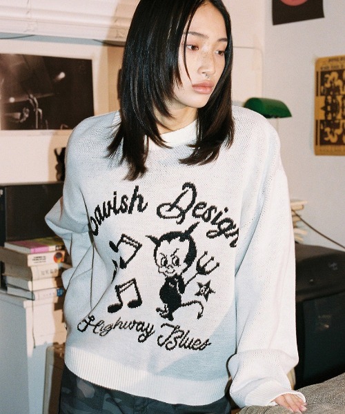 A'GEM/9 × .kom『CAVISH/カビシ』61ROAD KNIT SWEATER/ロードニット