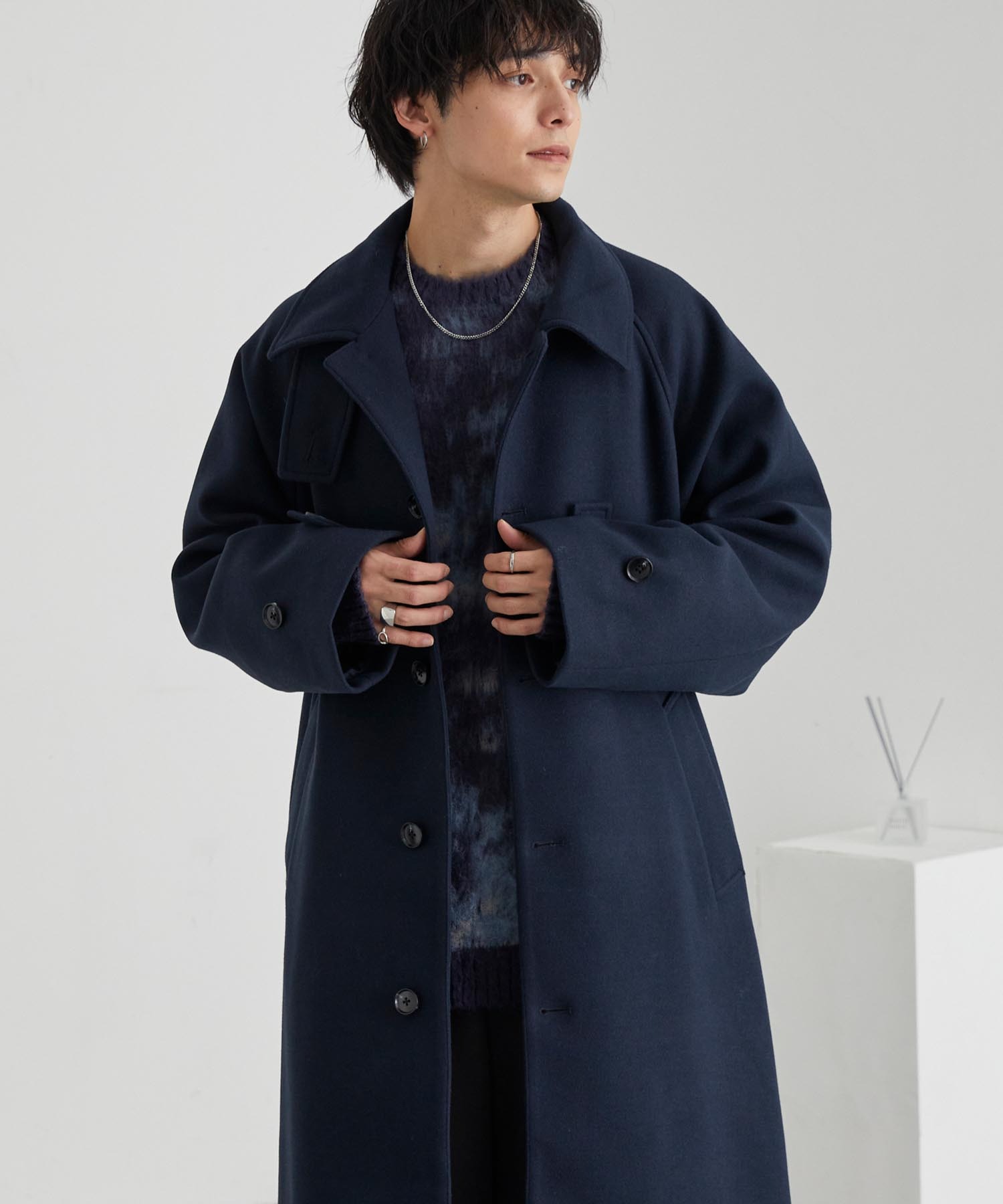 早い者勝ち Paul Smith London ステンカラーコート L 2way ウールビーバー ダブルフェイス ステンカラーコート ｜ポール・スミス