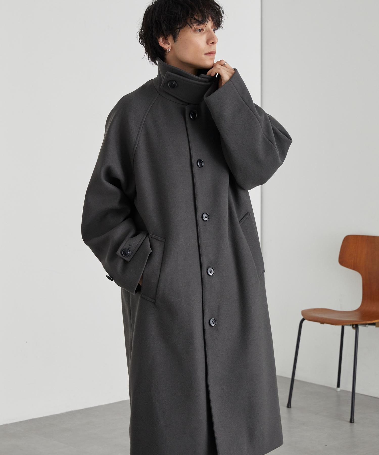 美品✨完売品 ノーブル スタンドカラーオーバーコート ブラック 立ち襟 メルトン 2026年最新】ノーブル スタンドカラーオーバーコートの人気アイテム