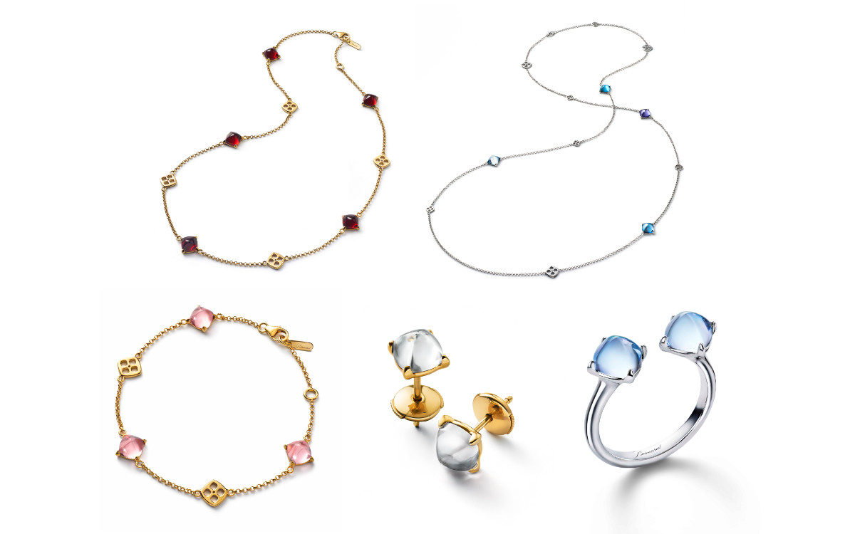 小さなピラミッド型クリスタルが上品にきらめく♡ バカラの夏映え