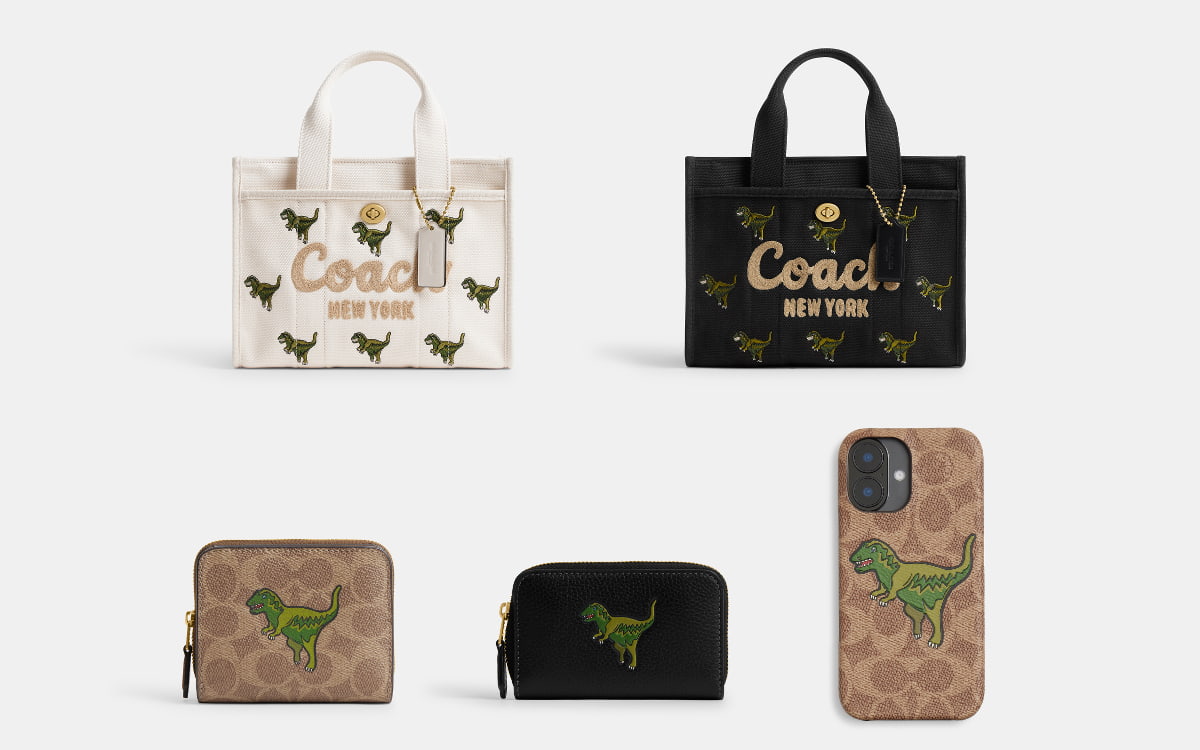 コーチから日本限定の恐竜「レキシー」を散りばめたトートバッグが発売