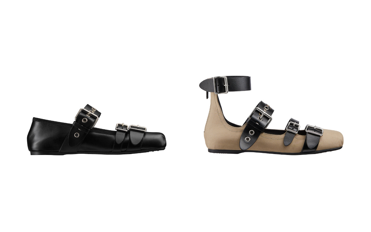 ディオール新作、ストラップ使いがパンキッシュなバレリーナシューズ2