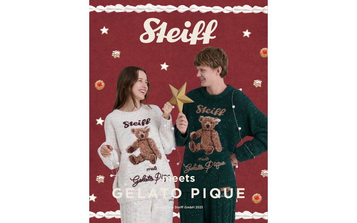 ジェラートピケ｜シュタイフのテディベアをデザインしたふわもこルーム