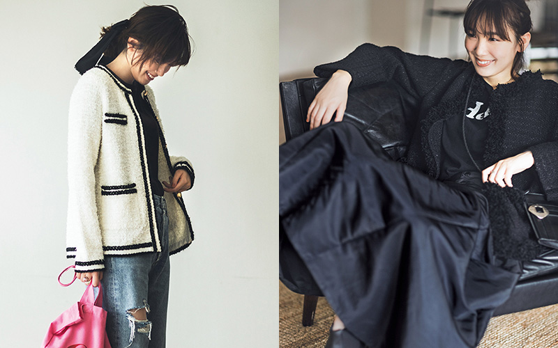 かっこよく＆甘くも自在！ 今っぽく【ツイードジャケット】着こなす