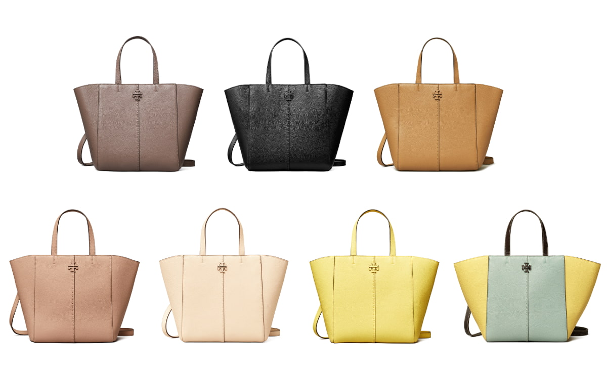 トリー バーチ新作】軽くて程よいサイズ感、2WAYで持てるトート型