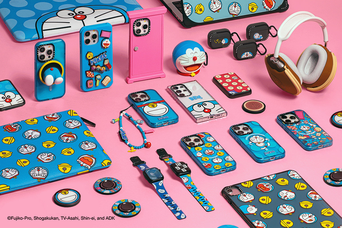 ドラえもん×CASETiFY、どこでもドアのスマホケースやどら焼き