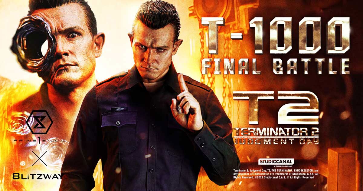 ターミネーター2」T-1000の1/3スタチュー登場、限定版には破壊された頭