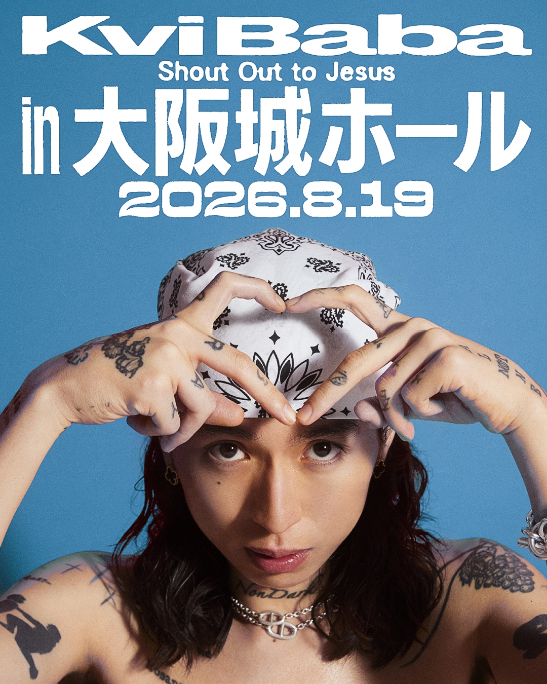 Kvi Baba「Shout Out to Jesus in OSAKA-JO HALL」告知ビジュアル