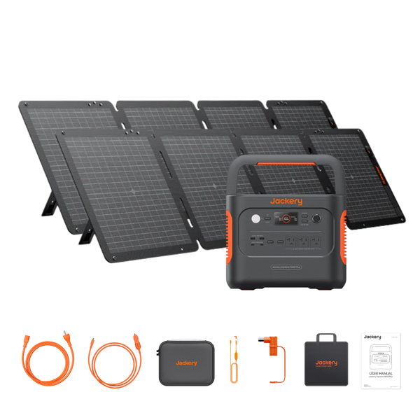Jackery Explorer 1000 Plus Solar Generator + 2 x SolarSaga 100W