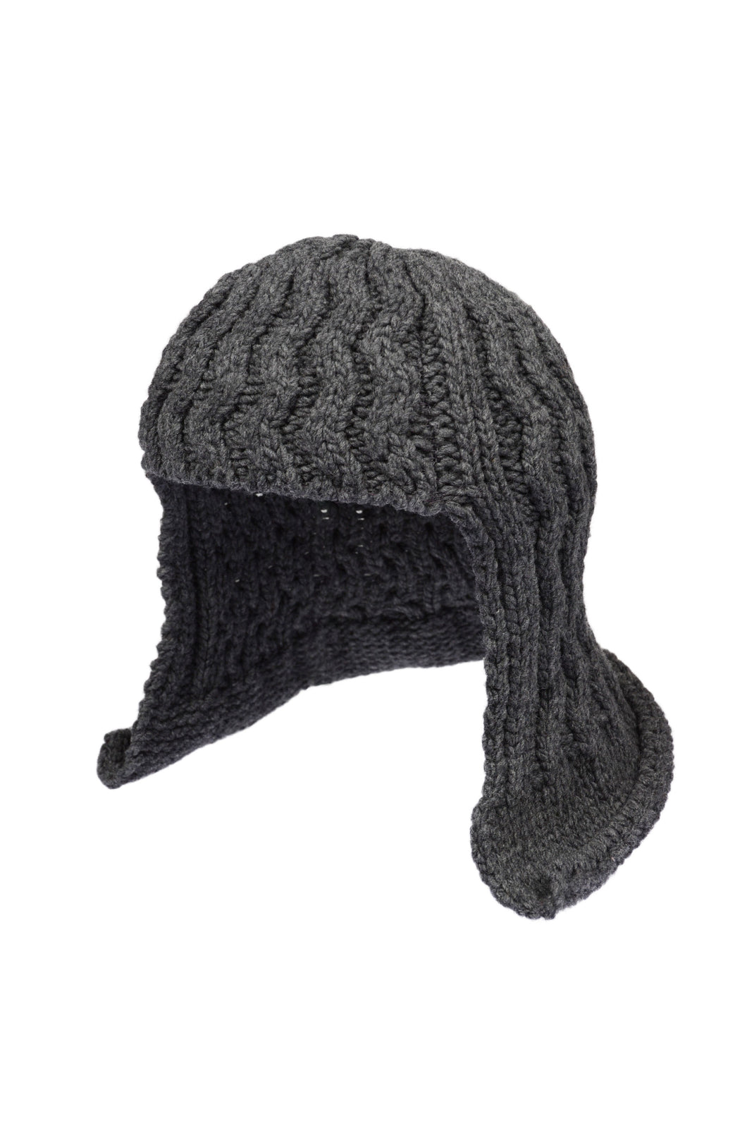 PERM HAIR KNIT CAP (GRAY) – Office Kiko