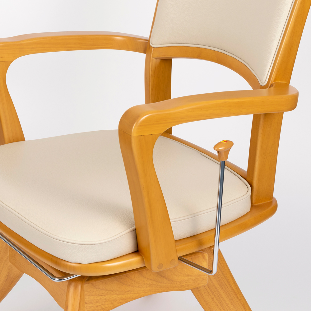 L型回転ロングレバー | 介護椅子の製造販売 - 株式会社オフィス・ラボ