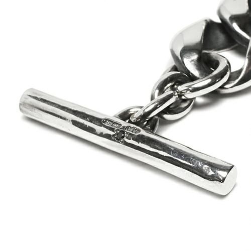 JNS710)クラシックブレスレット喜平チェーン-ブラックダイヤモンド