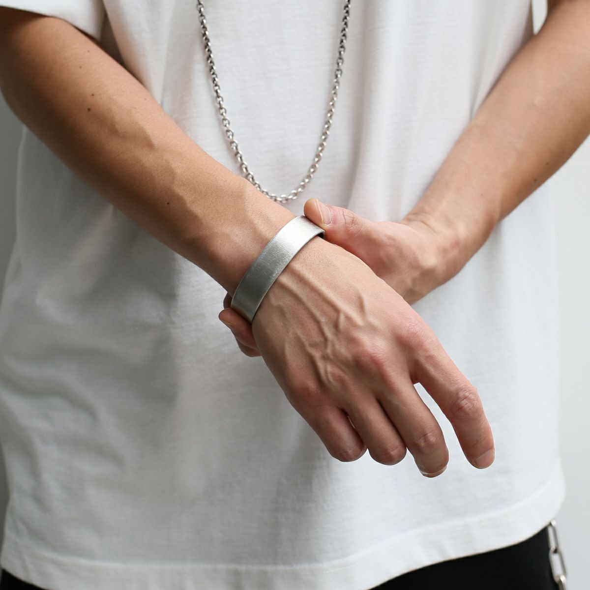 JEX001MS)EXITメタルバングル S(15mm）-バイブレーション（マット