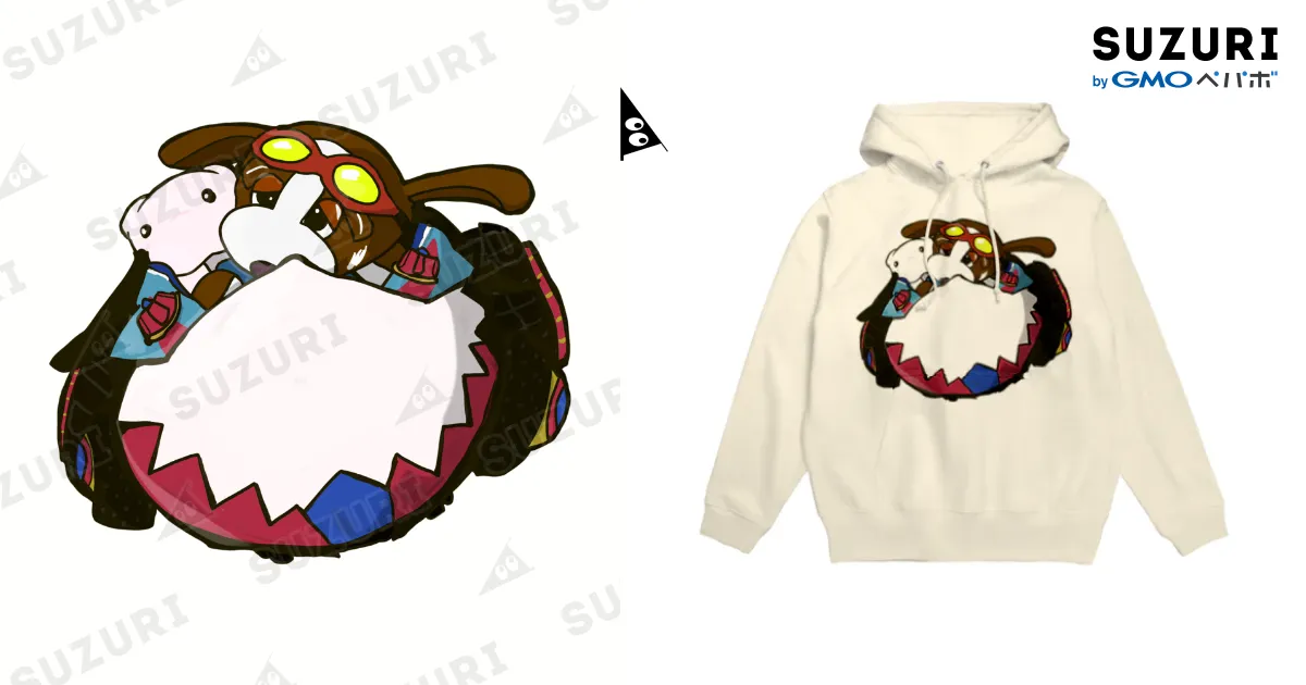 わんたんマシーン(カラー) / すあだショップ ( Suada )のパーカー通販