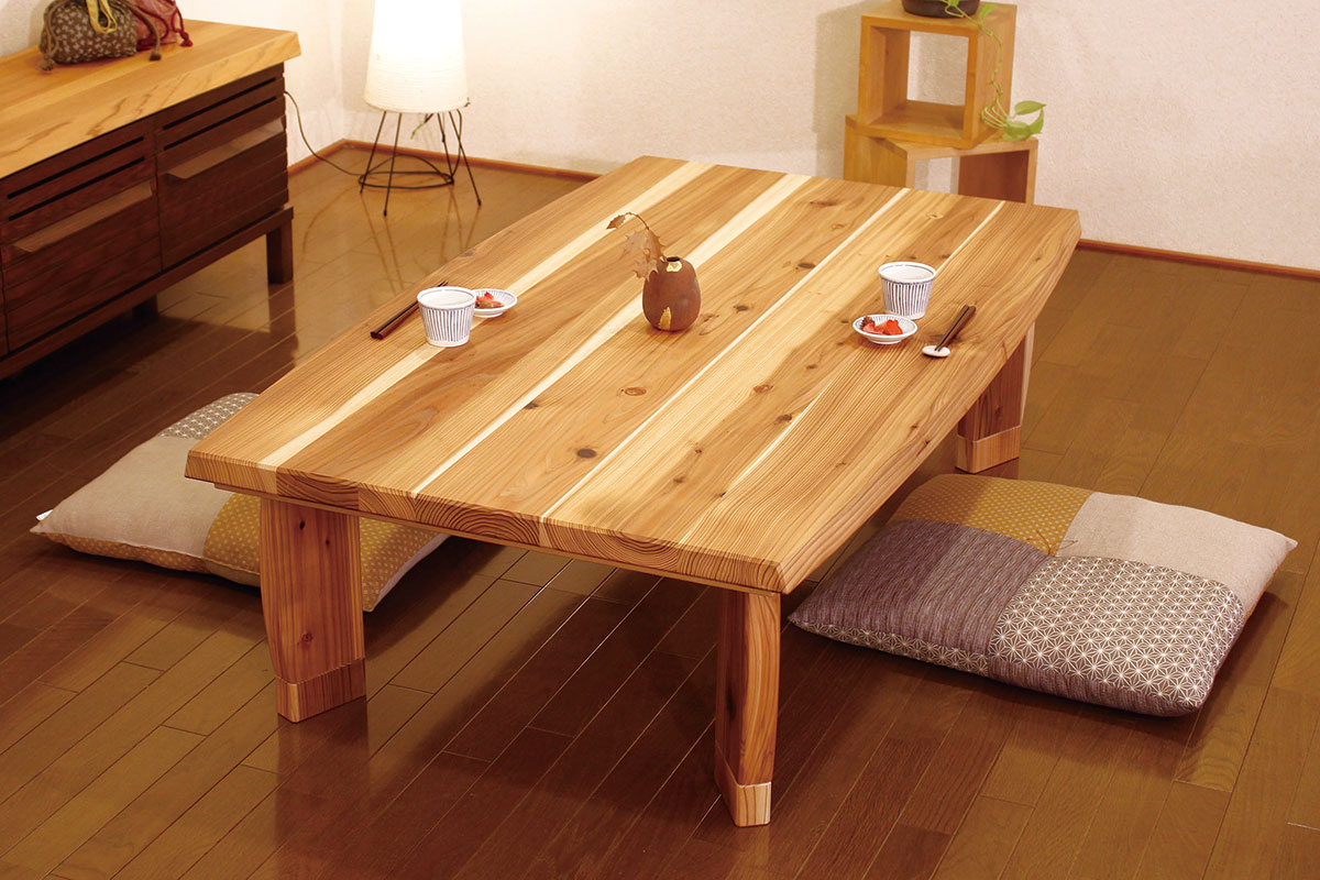 幅150 奥行90 高さ42】杉菜 150 こたつテーブル | 大川家具ドットコム通販