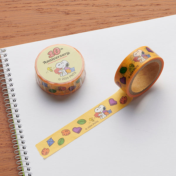 スヌーピードロップスオリジナル】10th Anniversaryマスキングテープ