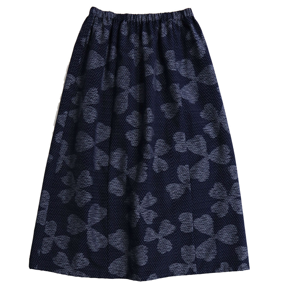 儀右ヱ門 ギエモン ぎえもん 久留米絣 Aラインスカート ク942 日本製