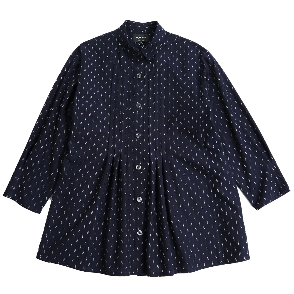 儀右ヱ門 ギエモン ぎえもん 久留米絣 ブラウス タ549 日本製 【2025