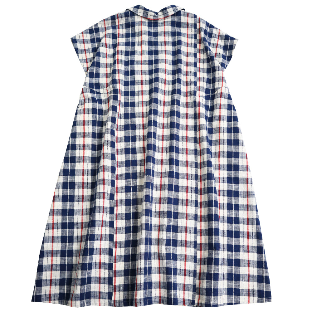 儀右ヱ門 ギエモン ぎえもん 久留米絣 ワンピース Y2176 日本製